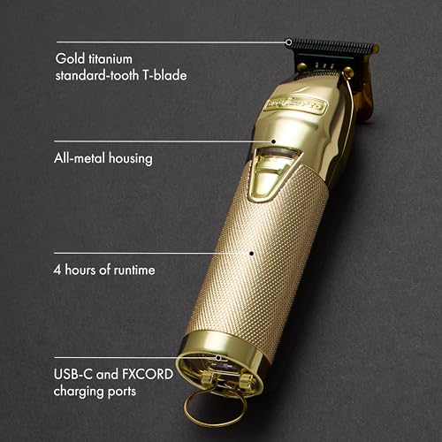 BaBylissPRO FX+ knurled grip for secure handling during detail work.