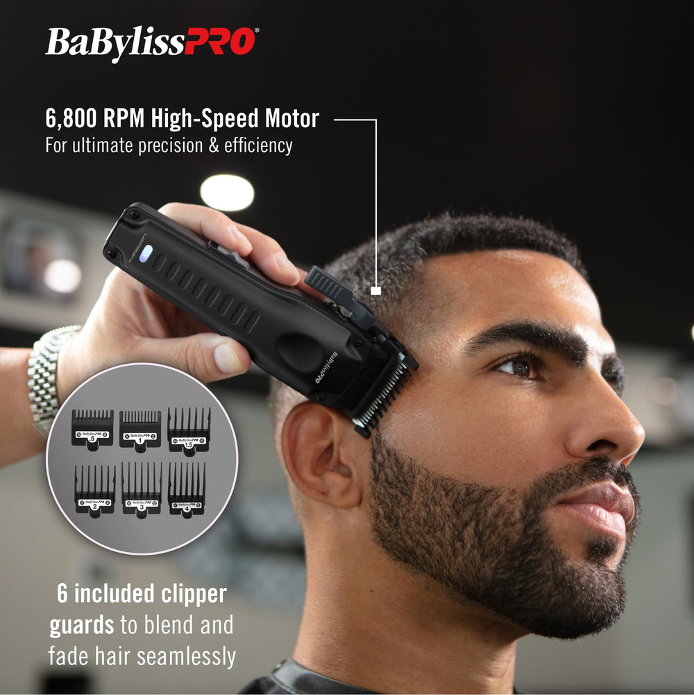 BaBylissPRO LO-PROFX charging stand in matte black keeps tools powered.