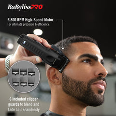 BaBylissPRO LO-PROFX charging stand in matte black keeps tools powered.