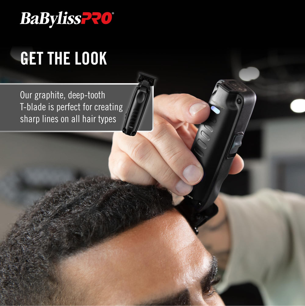 BaBylissPRO LO-PROFX six-guard clipper set speeds up blends.