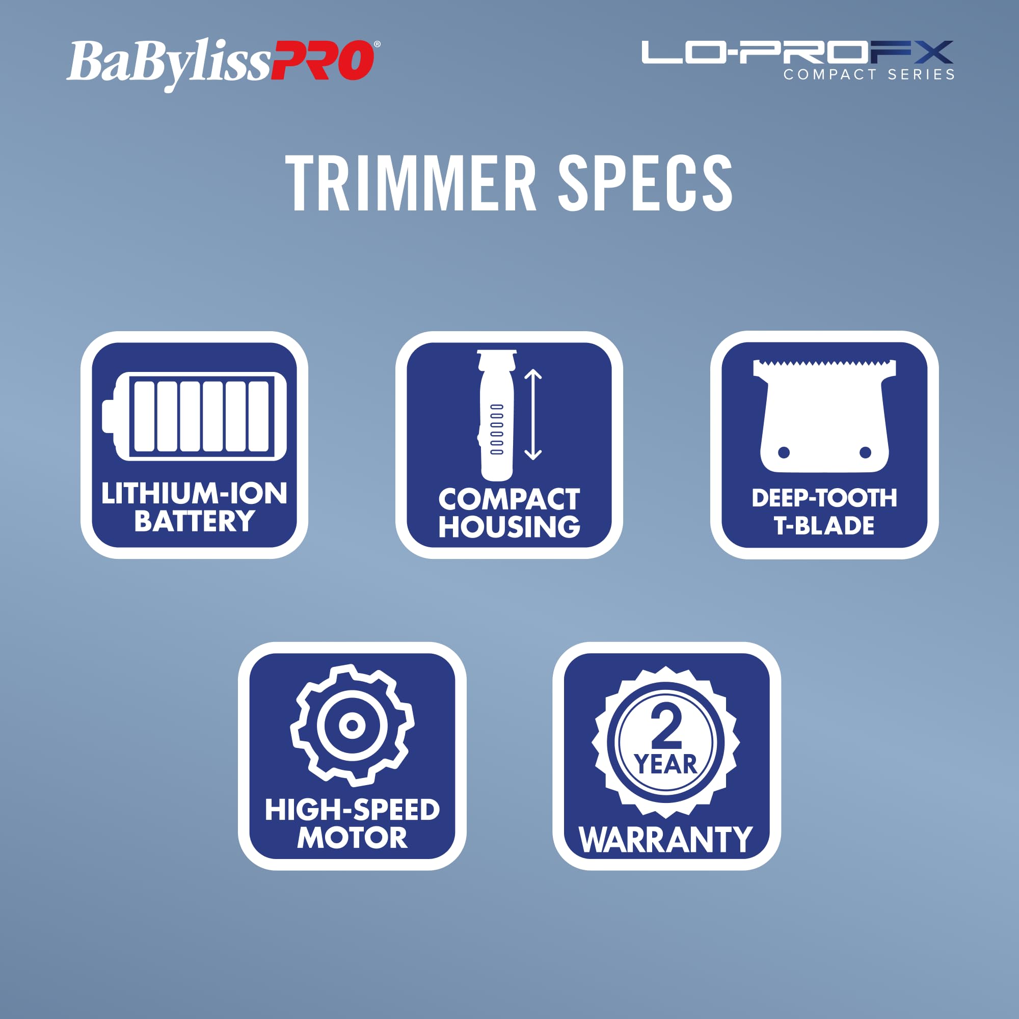 BaBylissPRO LO-PROFX compact trimmer in a travel bag.