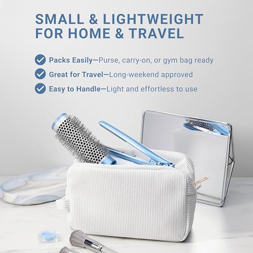 BaBylissPRO Mini straightener close to scalp for precise detailing
