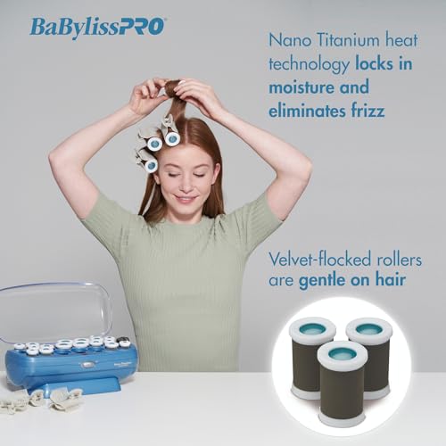 BaBylissPRO nano titanium ceramic cores deliver even heat for smoother results.