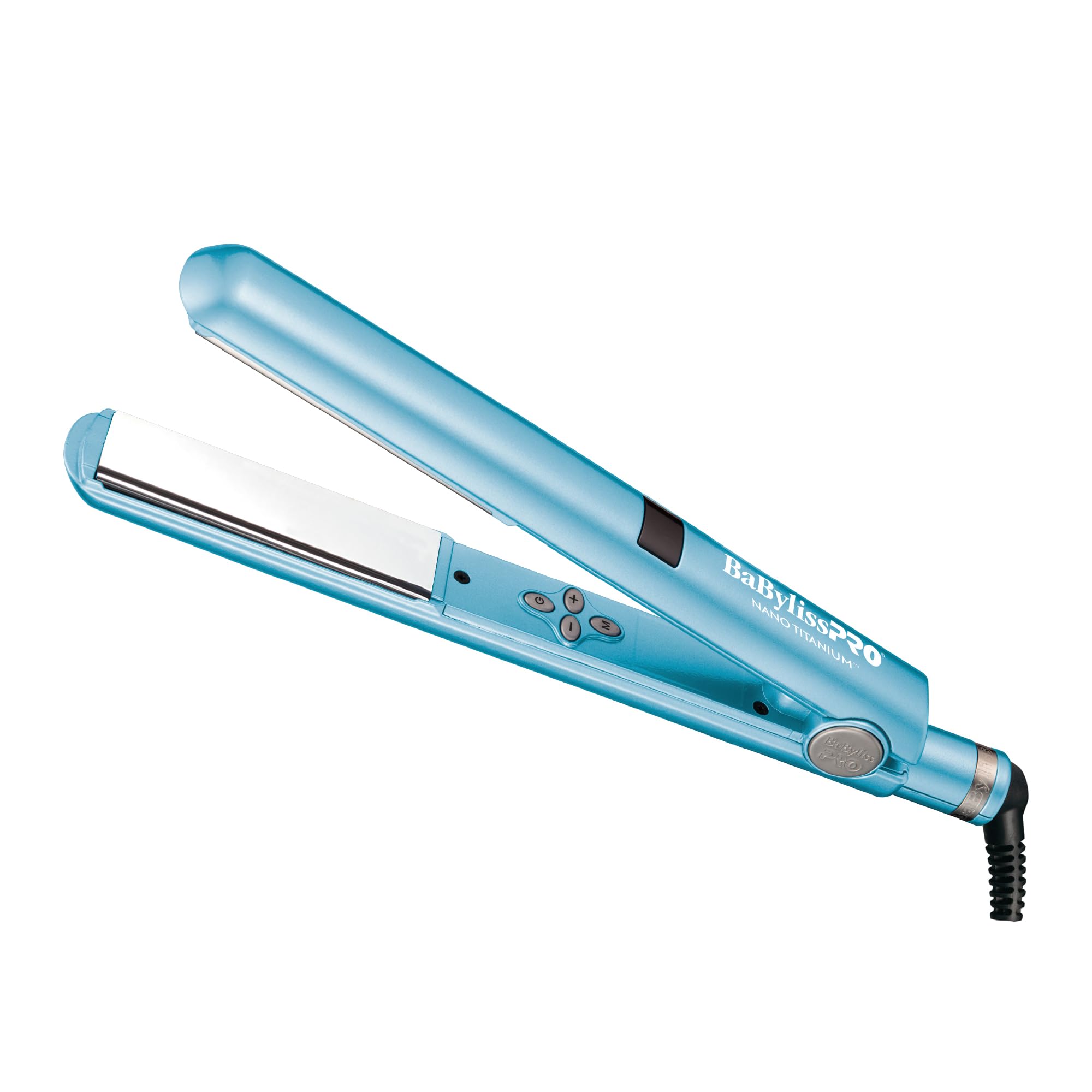 BaBylissPRO Nano Titanium Digital Straightener with quick heat-up for fast styling.