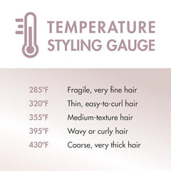 BaBylissPRO Nano Titanium extended-barrel curling iron demonstrating even heat along length