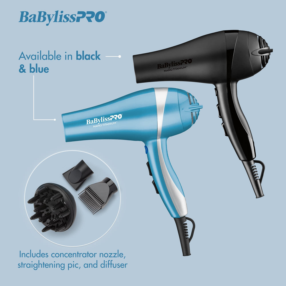 BaBylissPRO Nano Titanium ergonomic handle supports comfortable long sessions