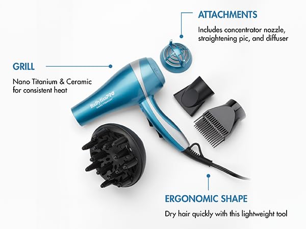 BaBylissPRO Nano Titanium in-use shot demonstrates effortless professional use