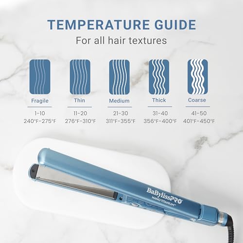 BaBylissPRO nano titanium for even heat distribution and smooth results.