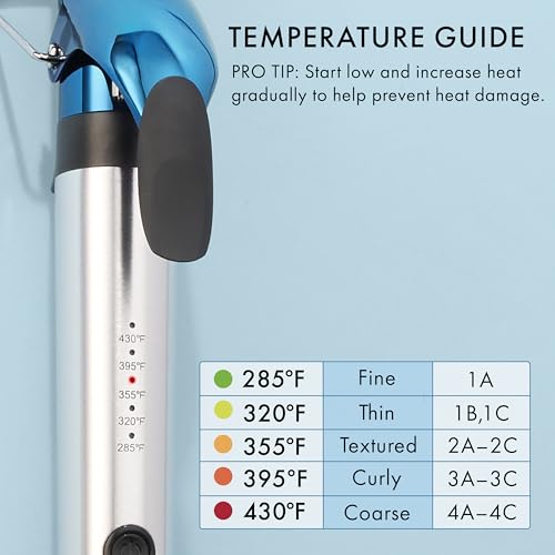 BaBylissPRO Nano Titanium long-barrel iron cool tip ensures safe grip during styling.