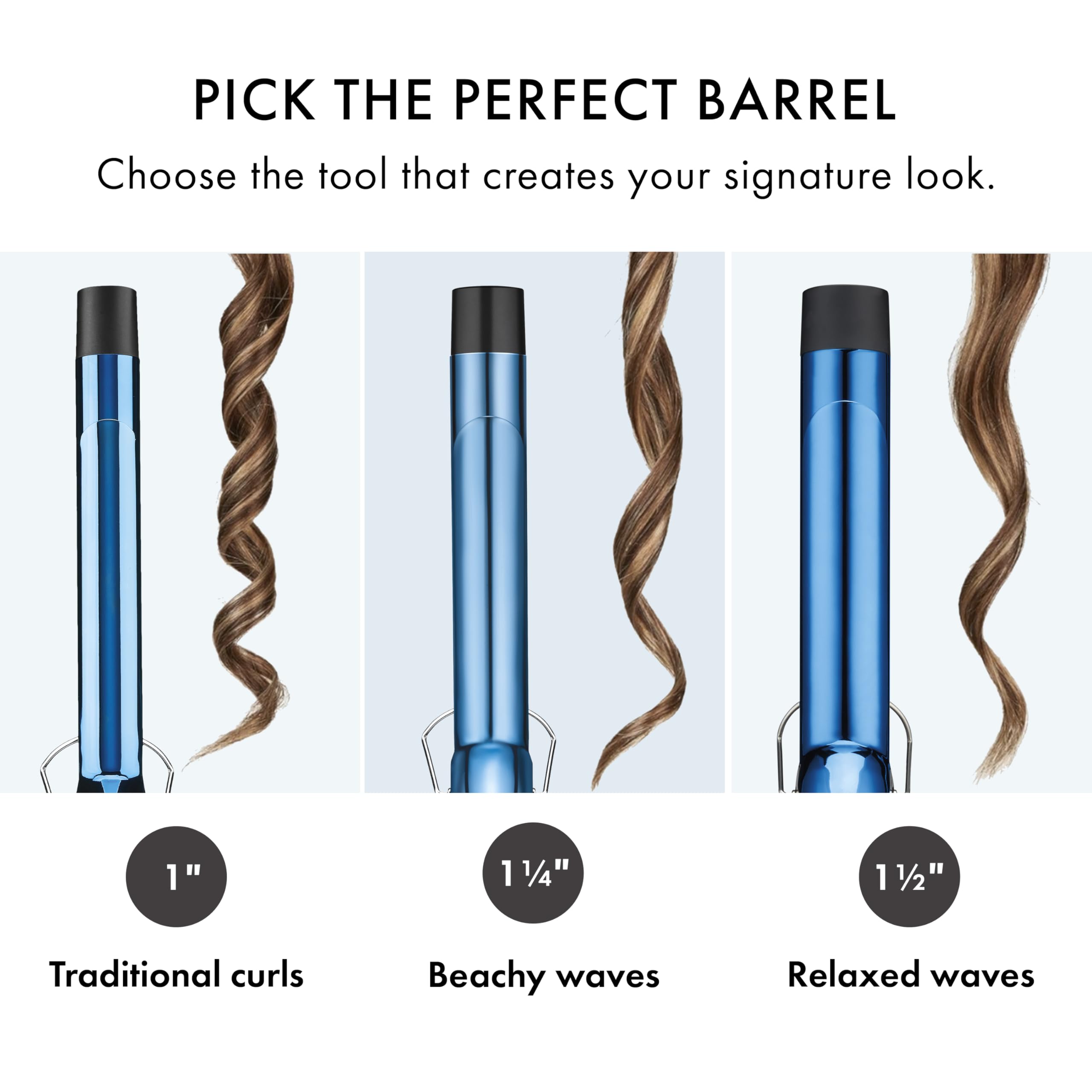 BaBylissPRO Nano Titanium long-barrel iron dual voltage for worldwide use.
