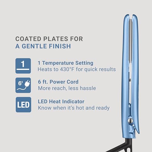 BaBylissPRO Nano Titanium plates provide even heat for smoother styling