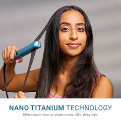 BaBylissPRO Nano Titanium plates ensure even heat distribution for easier straightening.