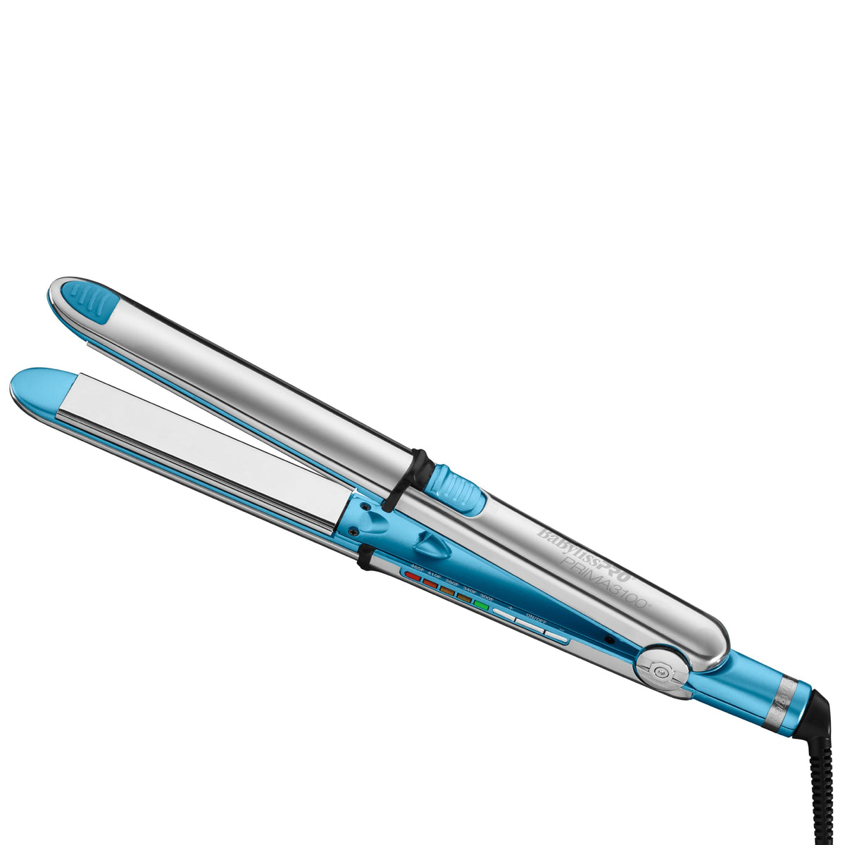 BaBylissPRO Nano Titanium Prima3100 ionic generator reduces frizz for smooth, polished styles.