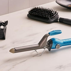 BaBylissPRO turbo heat boost button for faster curling results.