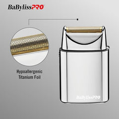 BaBylissPRO SilverFX high-torque shaver enabling smooth neck and hairline work