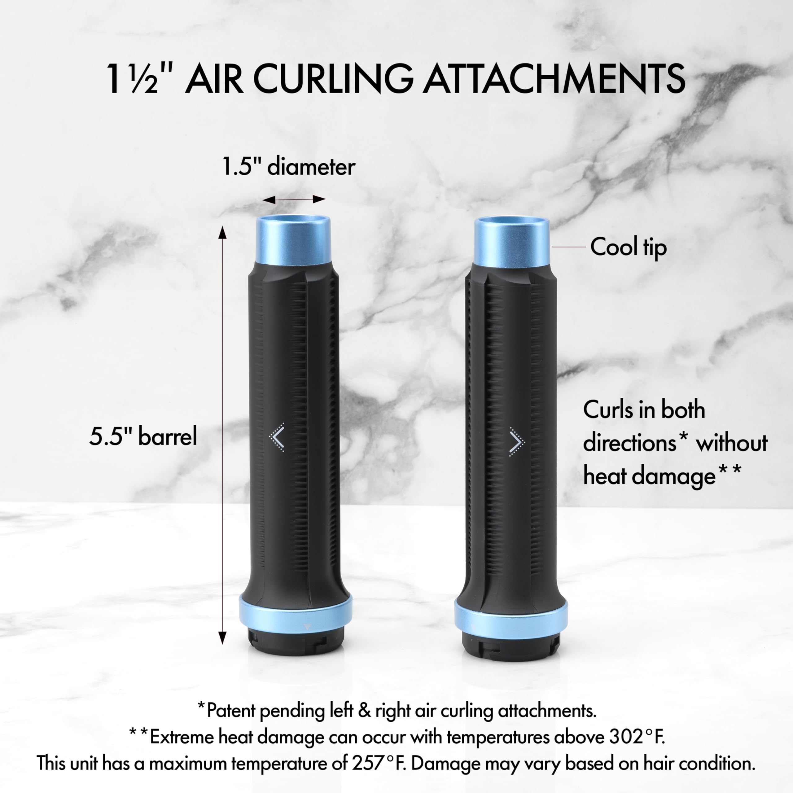 BaBylissPRO Style Switch Curl attachment works on damp or dry hair for flexibility.