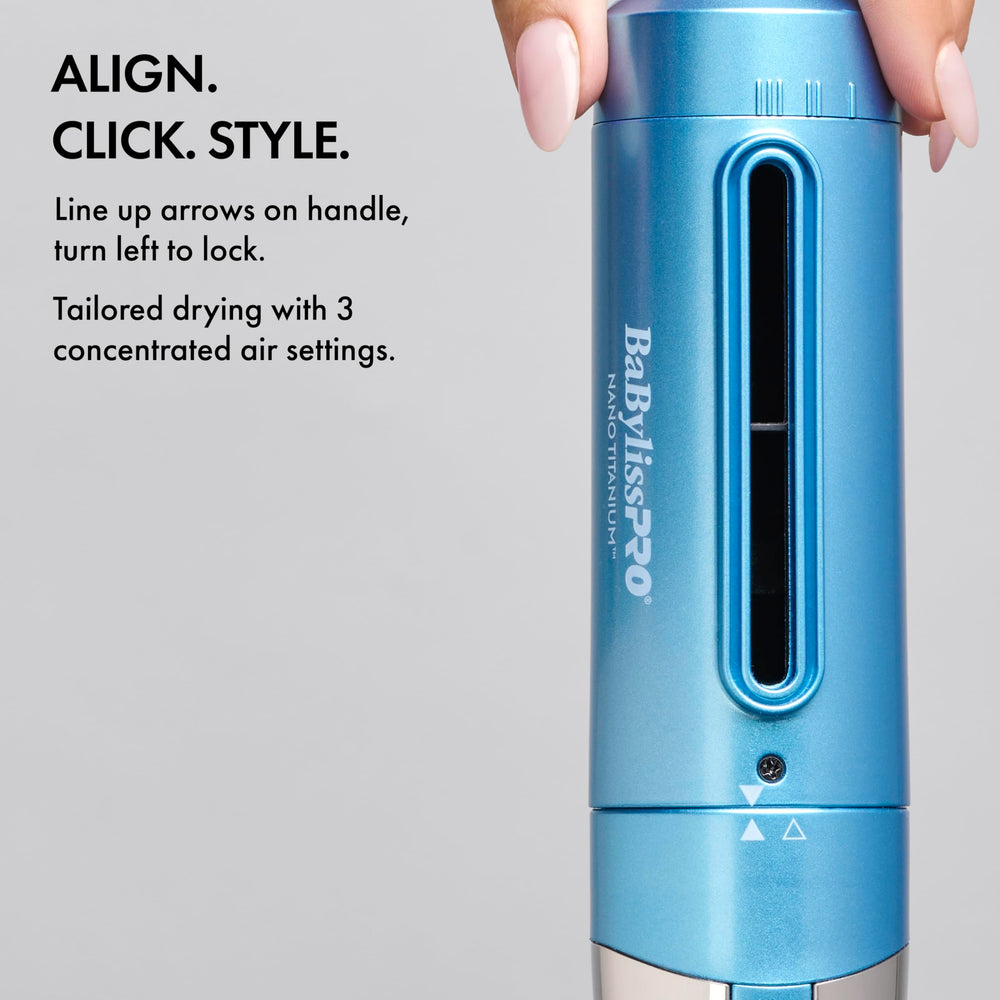 BaBylissPRO StyleSwitch heat settings display aids precise temperature control.