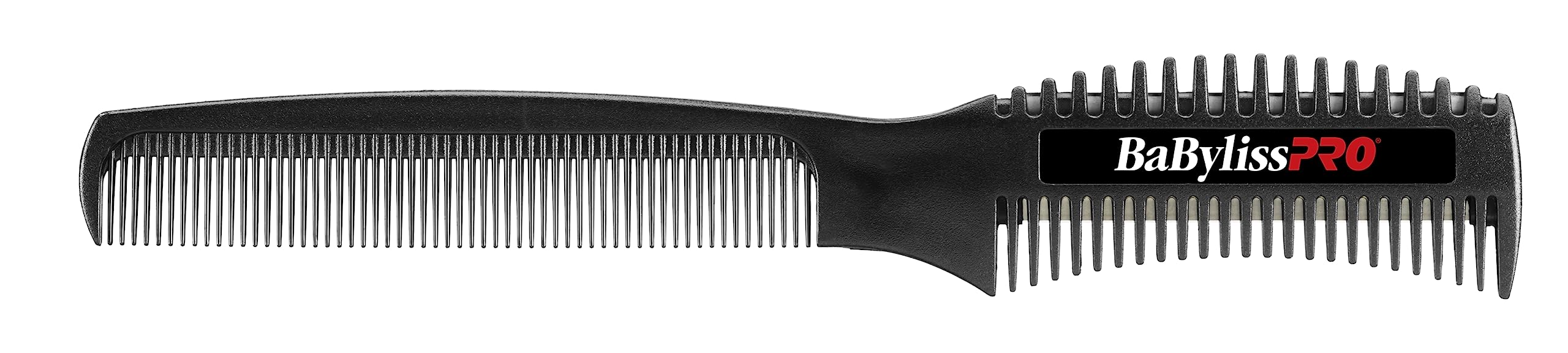 BaBylissPRO texturizing comb front view highlights durable, texture-ready design