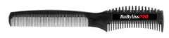 BaBylissPRO texturizing comb front view highlights durable, texture-ready design
