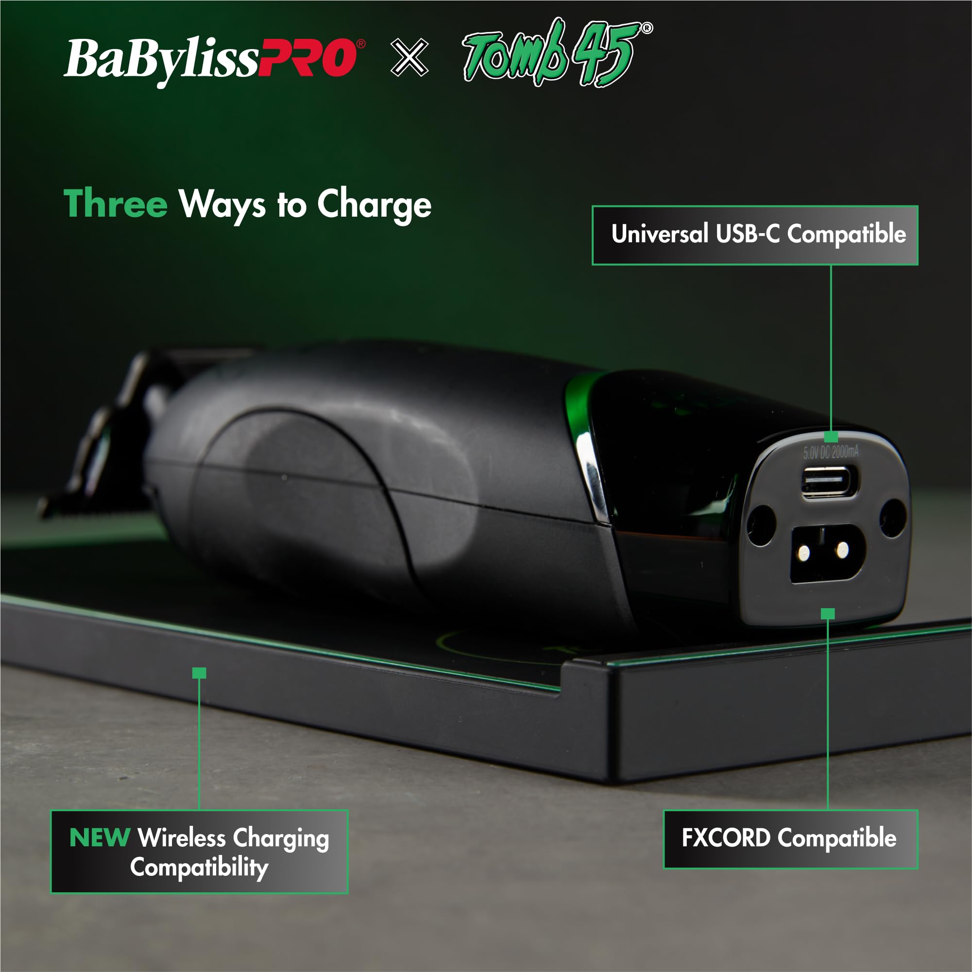Battery indicator LED on BaBylissPRO Tomb45 trimmer for power management