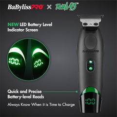 BaBylissPRO Tomb45 deep-tooth MIM T-blade delivers durable precision