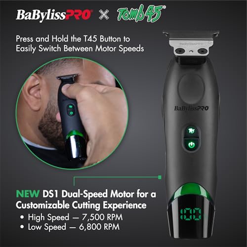 BaBylissPRO Tomb45 DS1 dual-speed motor for versatile detailing