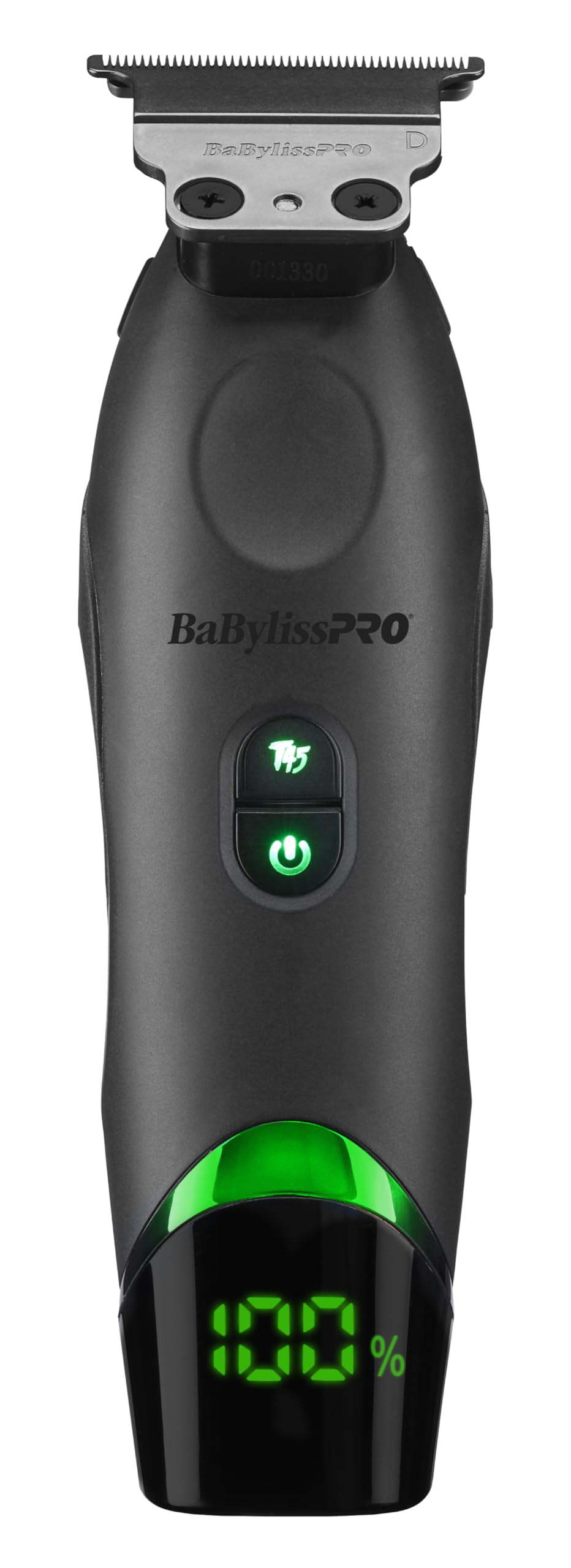 BaBylissPRO Tomb45 wireless trimmer front view for precise detailing