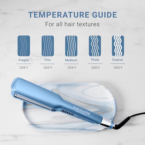 BaBylissPRO full-floating plates ensure even pressure during styling