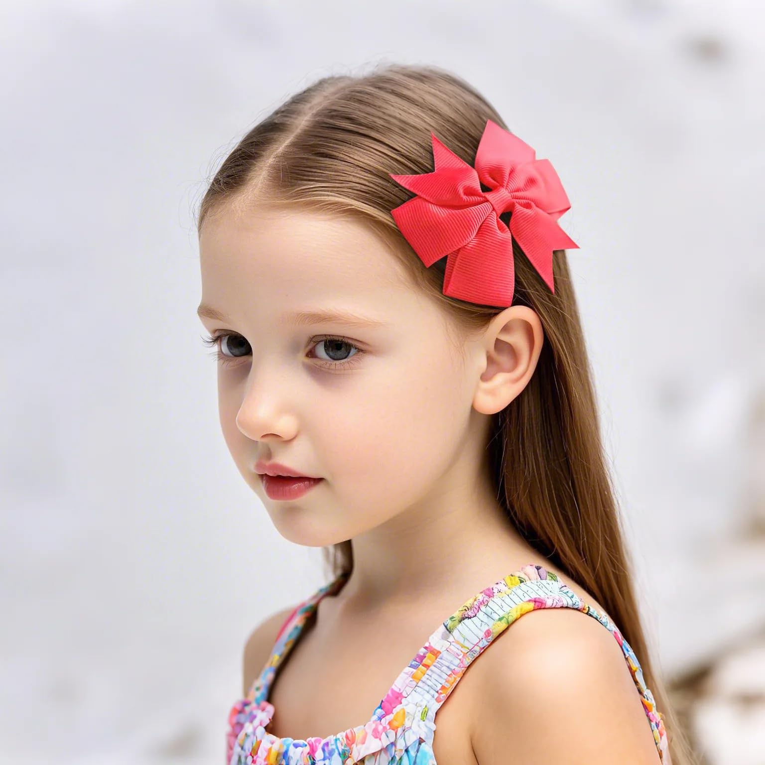 Babymatch bows offer non-slip clips for fine hair without pulling.