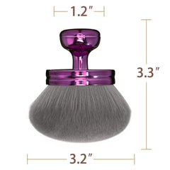 Babysheep Body makeup brush applies to legs and arms for even finish.