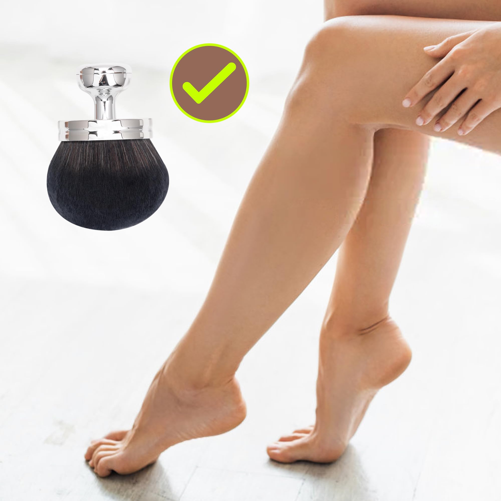 Babysheep vegan cruelty-free fibers ensure gentle skin application.