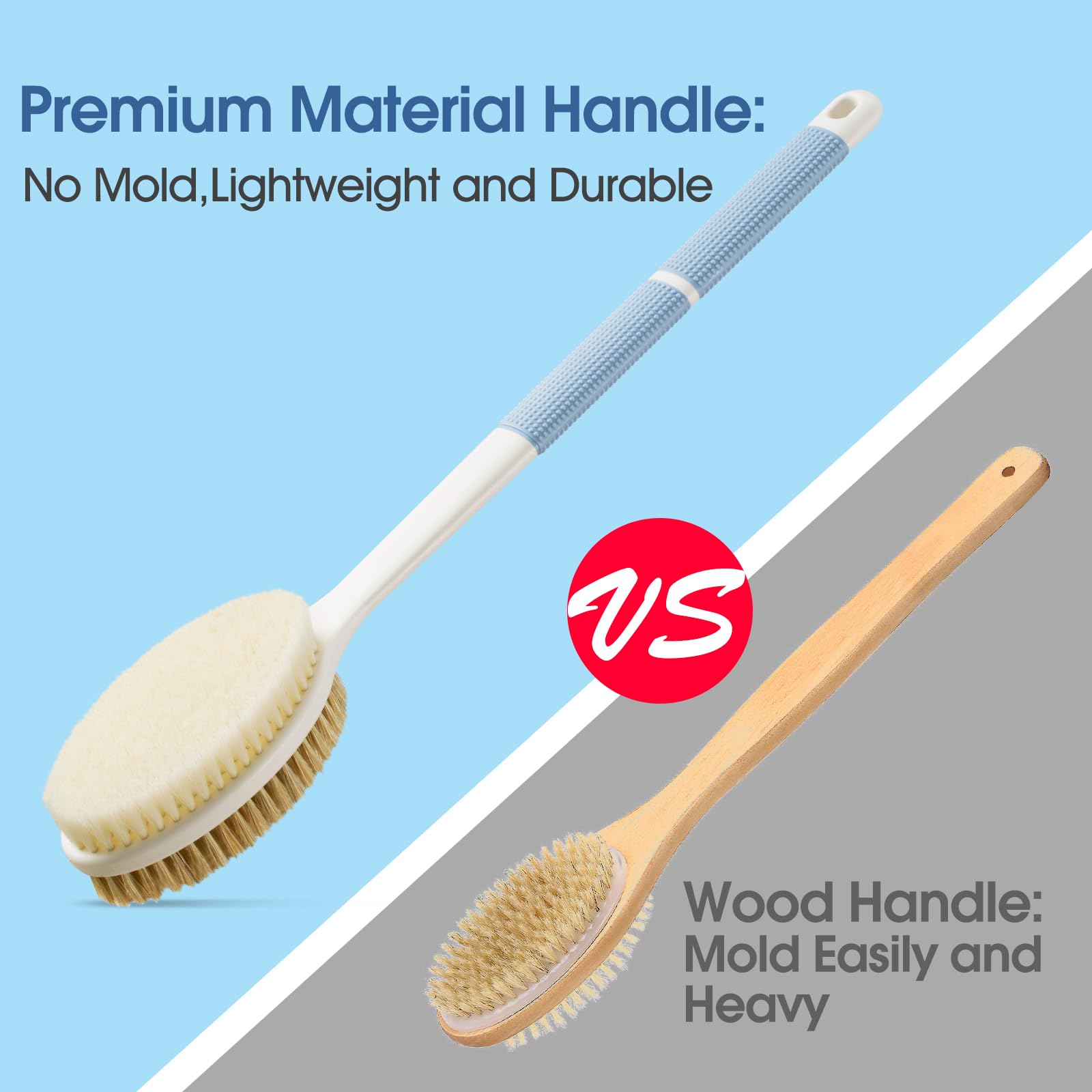 Backski mango plástico ligero evita moho gracias a su material.