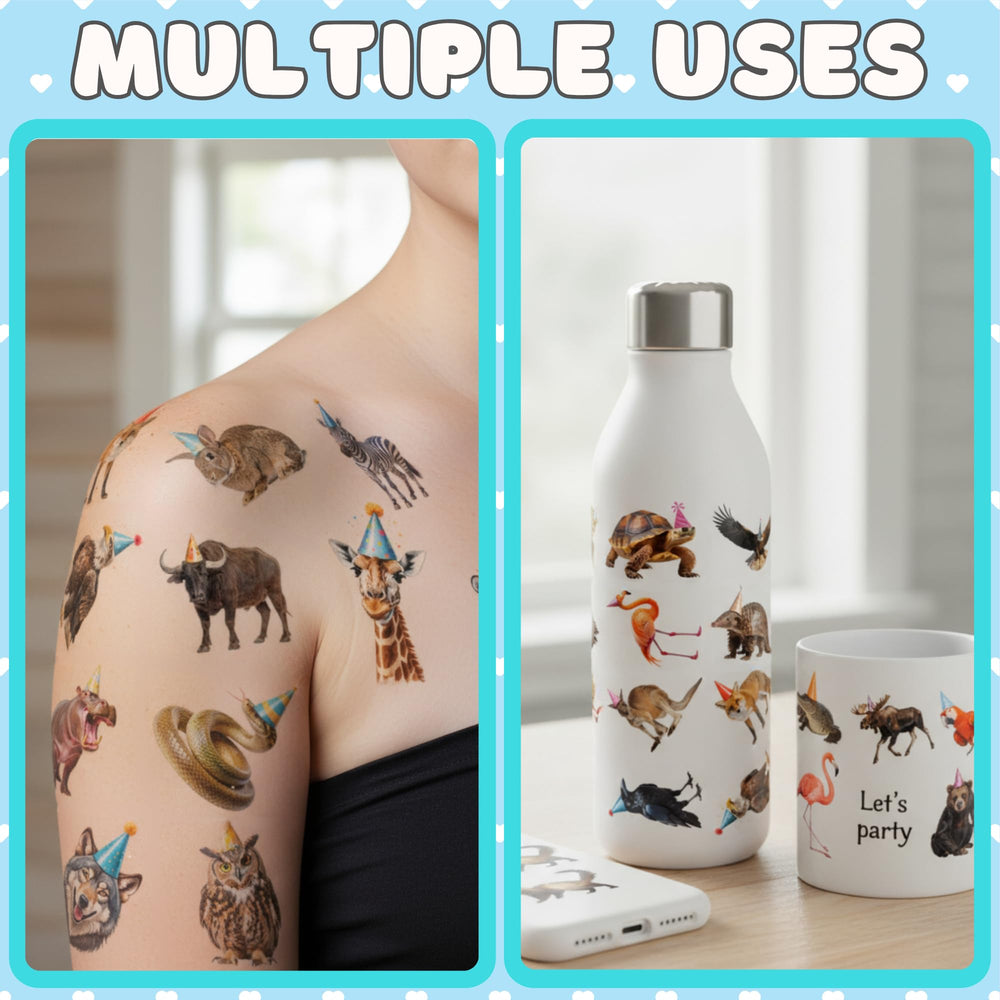 Backtopeia tatuajes-animales-coleccion-completa: variedad para todas las edades.
