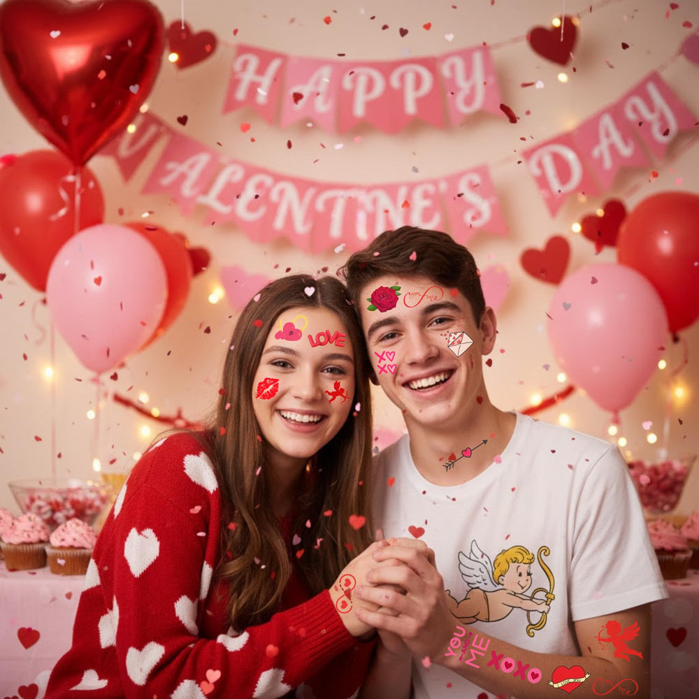 Backtopeia Valentine tattoos accessories pair with decor and outfits