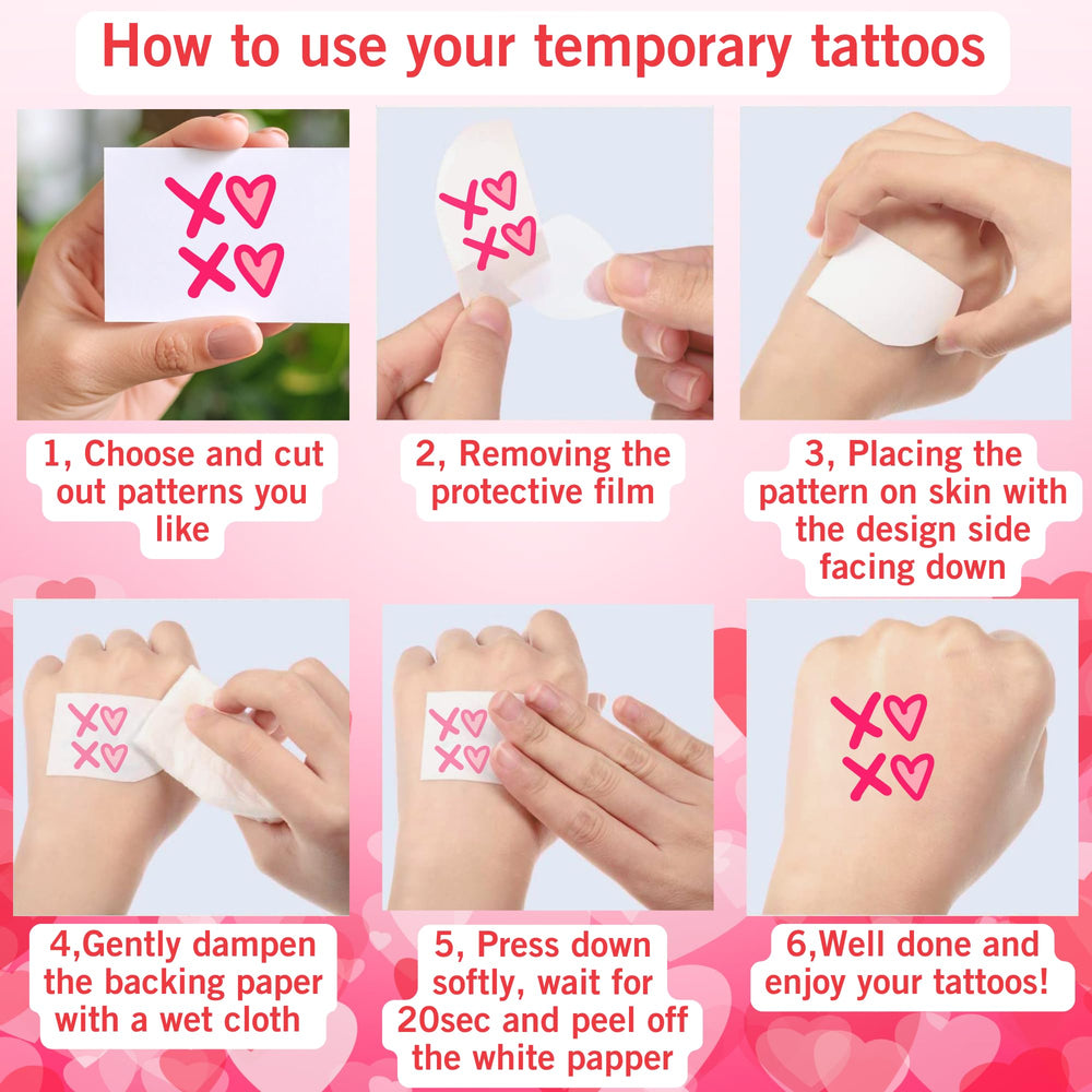 Backtopeia Valentine tattoos family-friendly activity for kids and adults