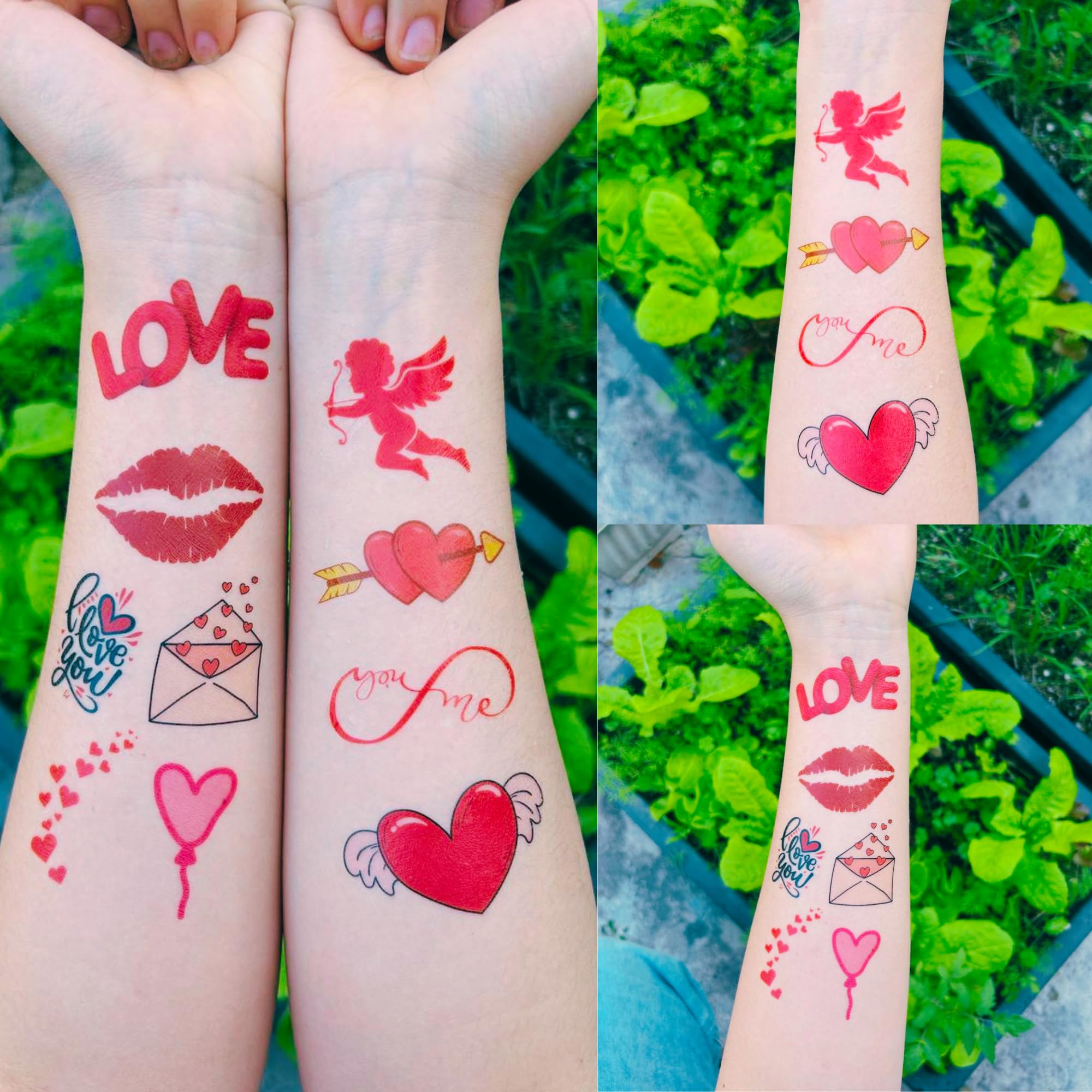 Backtopeia Valentine tattoos party favors easy to apply keepsake