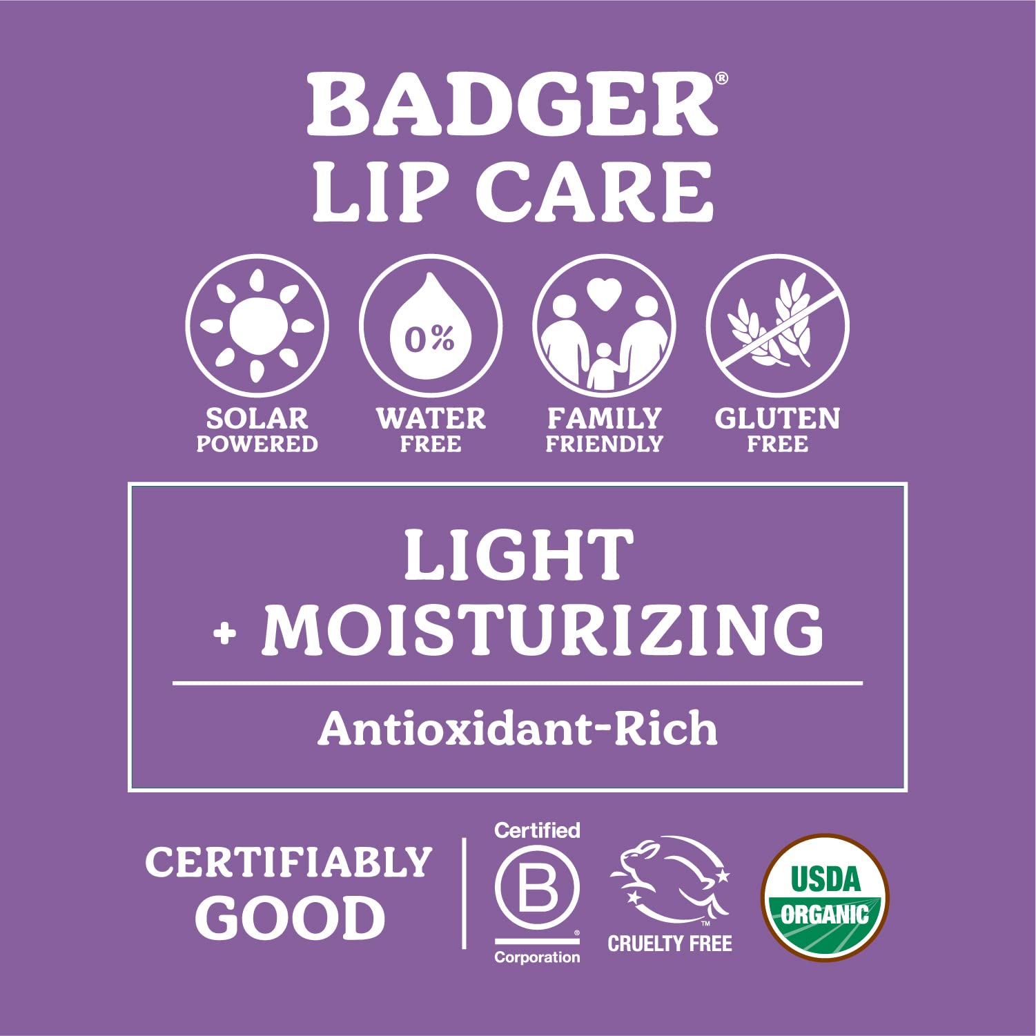 Badger balsamo labial sabor vainilla Madagascar para labios suaves y perfumados
