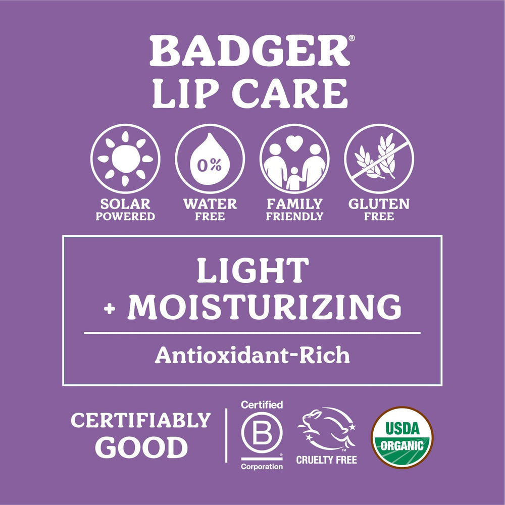 Badger balsamo labial sabor vainilla Madagascar para labios suaves y perfumados