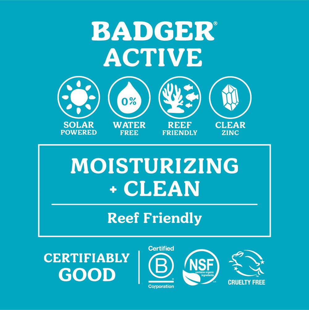 Badger barra solar mineral sin fragancia: apta para quienes evitan fragancias.