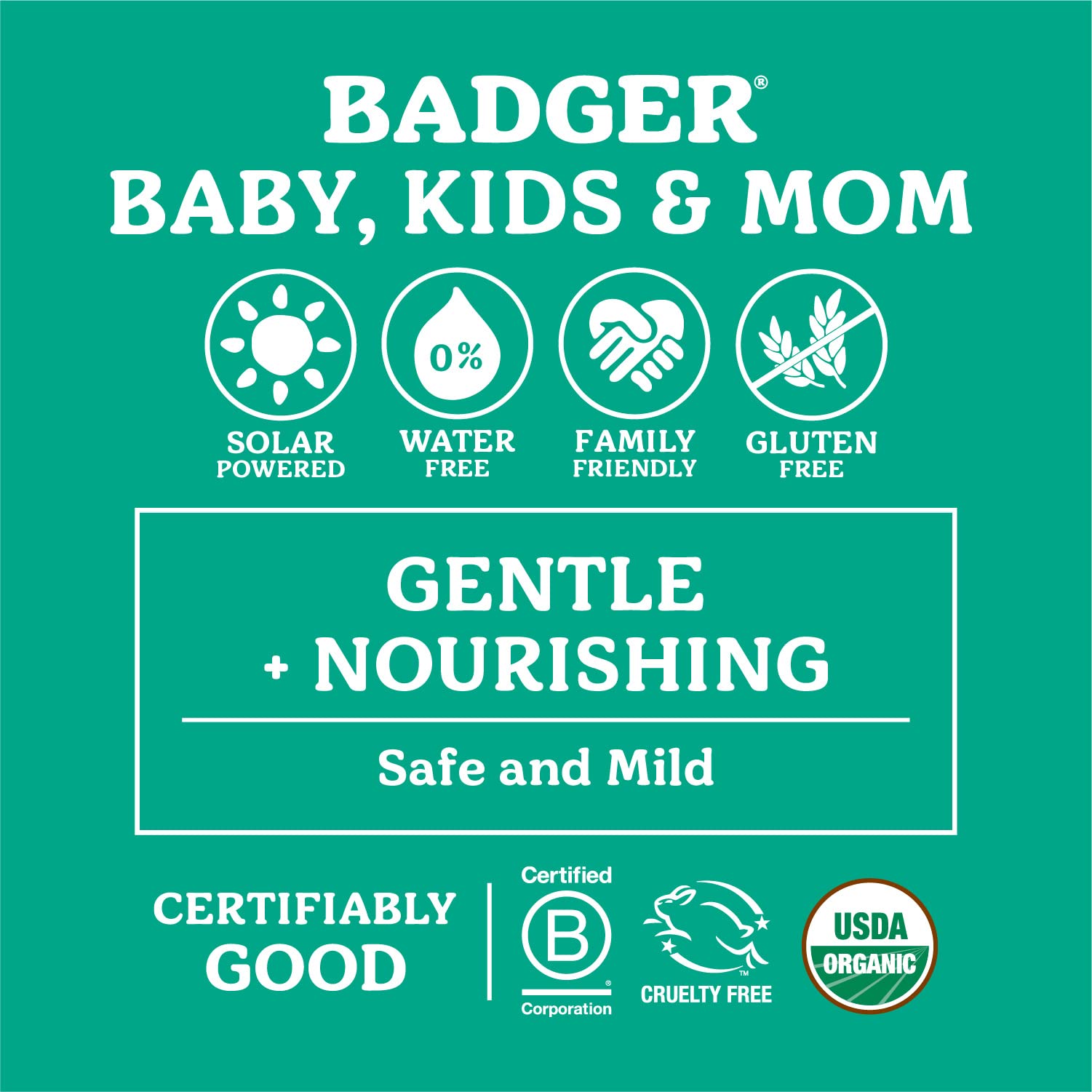 Aroma natural ligero y suave de Badger Belly Butter para piel sensible.