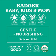 Aroma natural ligero y suave de Badger Belly Butter para piel sensible.