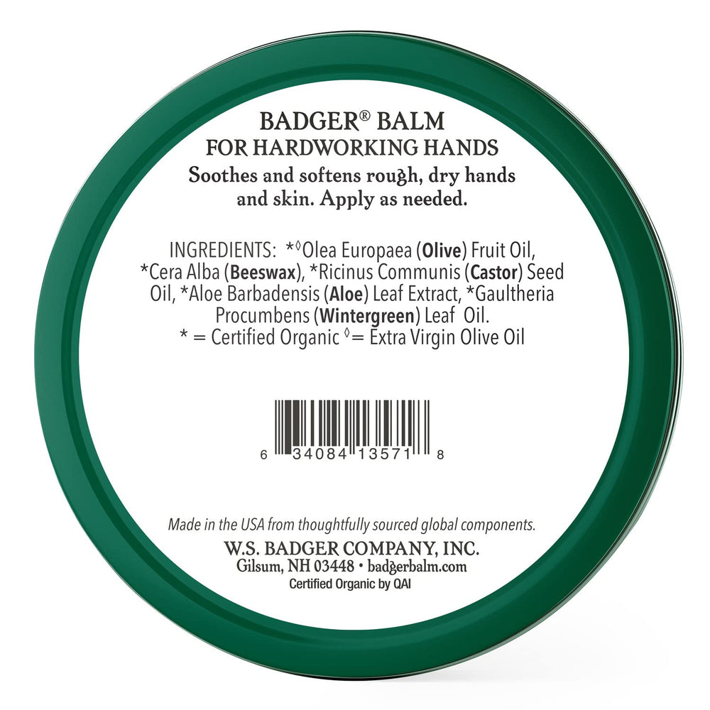 Badger crema para manos de textura rica para uso diario