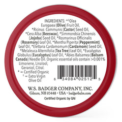 Applying Badger Foot Balm to dry heels for instant hydration.