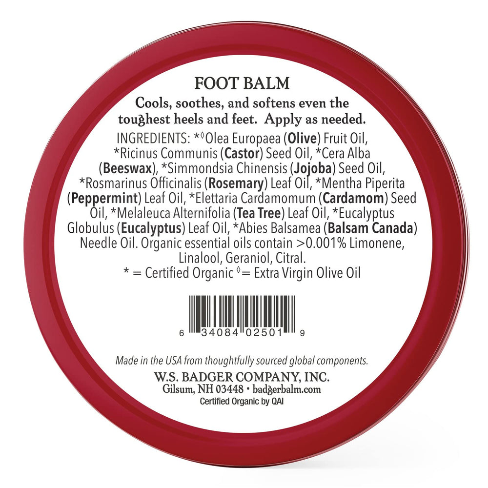 Badger Foot Balm crema orgánica: textura suave que hidrata profundamente.