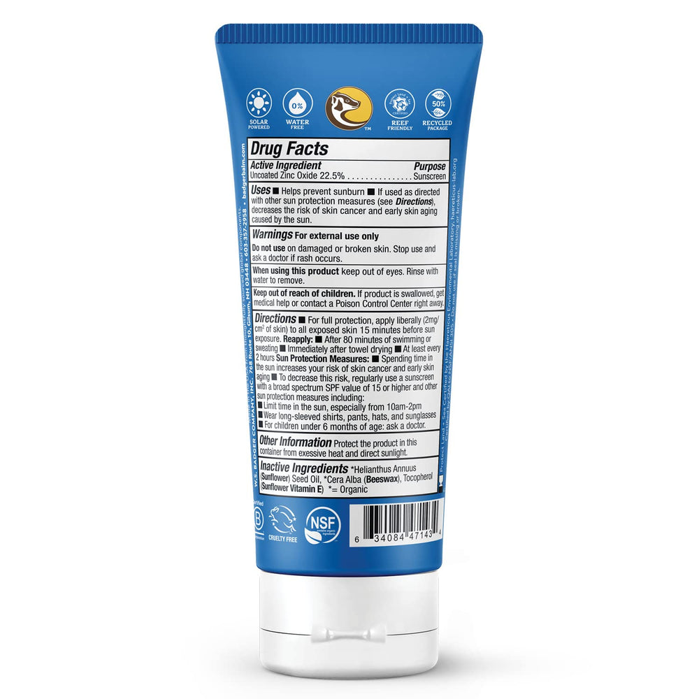 Badger mineral sunscreen zinc oxide for UVA/UVB protection