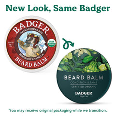 Badger beard balm ingredients include jojoba, babassu and baobab for softness.