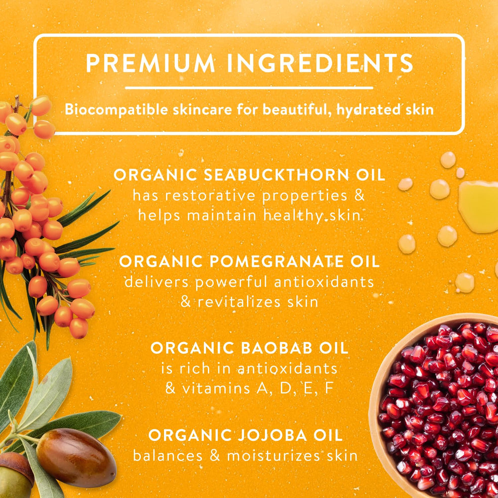 Badger seabuckthorn: aplicación en mano para hidratación diaria.