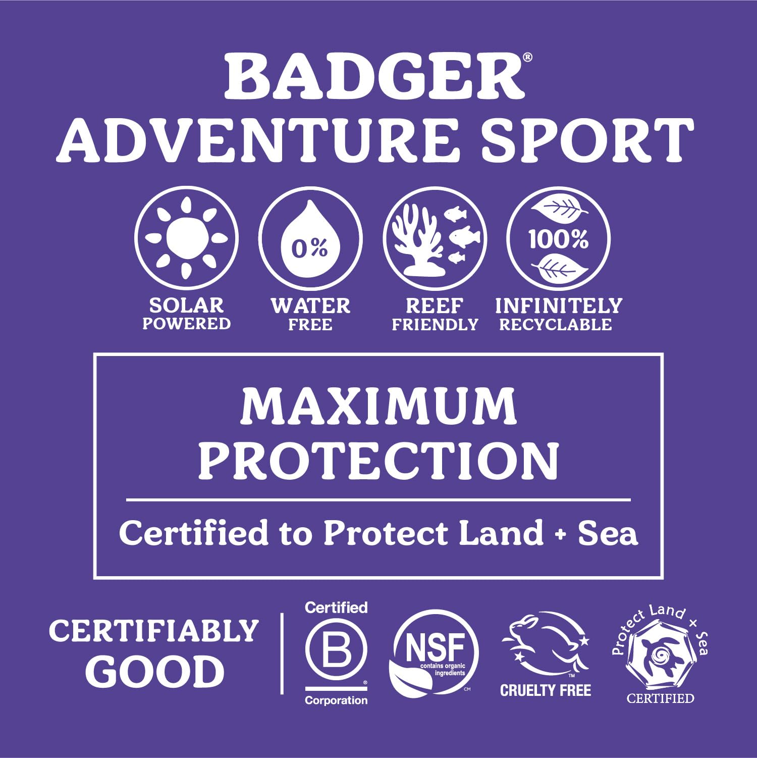 Badger unscented formula ready for sensitive skin and daily wear.