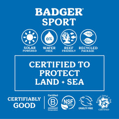 Badger sunscreen water resistant up to 80 minutes ideal for beach