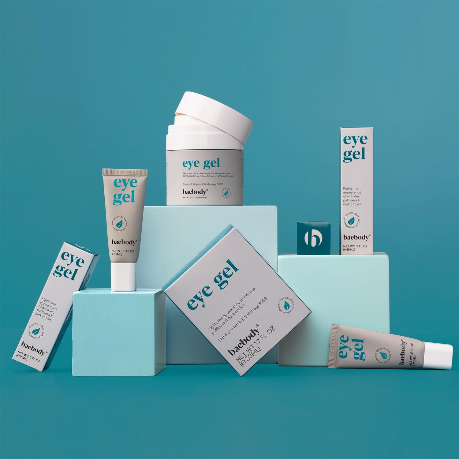 Dermatologist-tested Baebody under-eye gel safe for all skin types